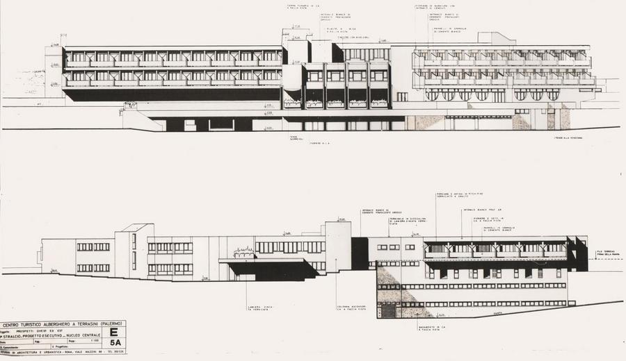 Prospetti della parte alberghiera