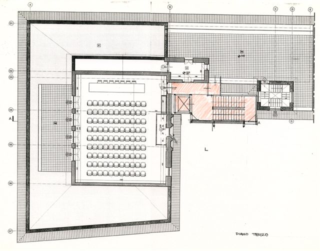 Seconda ipotesi - Pianta dell'ultimo piano