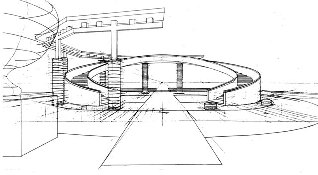 L'accesso da Viale Kant - prospettiva